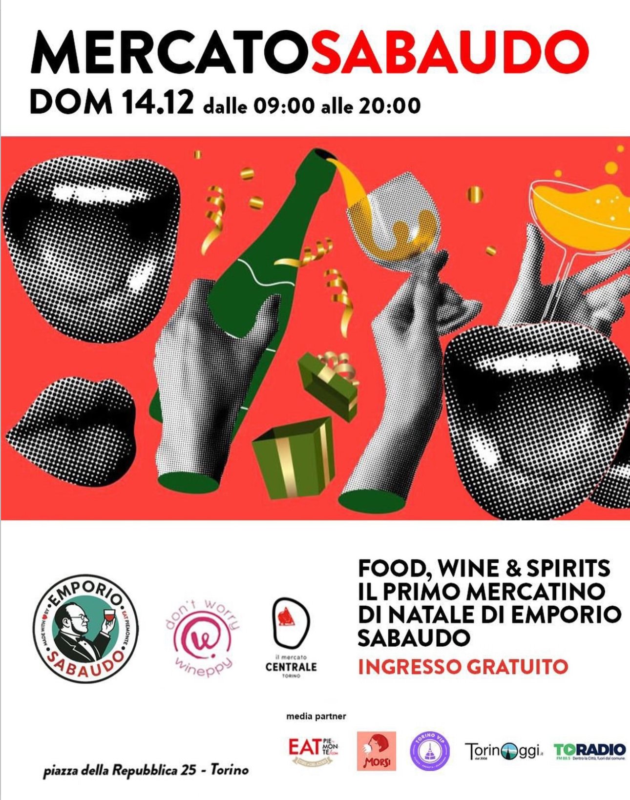 Locandina evento 14 dicembre mercato sabaudo